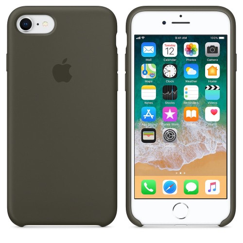  Apple Silicone case iPhone 8/7 DARK Olive